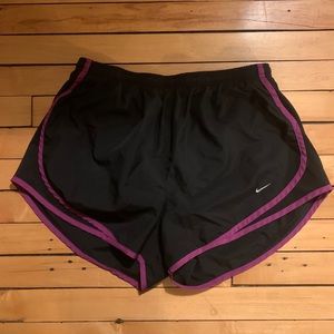 2 pairs of Dri-fit Nike running shorts with liners